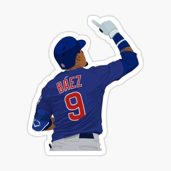 Javier Báez 9 Sticker for Sale by devinobrien