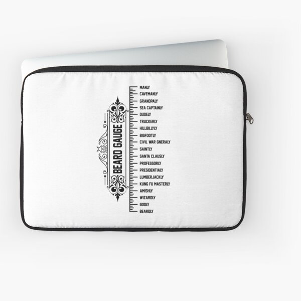 The Beard Gauge Laptop Sleeve