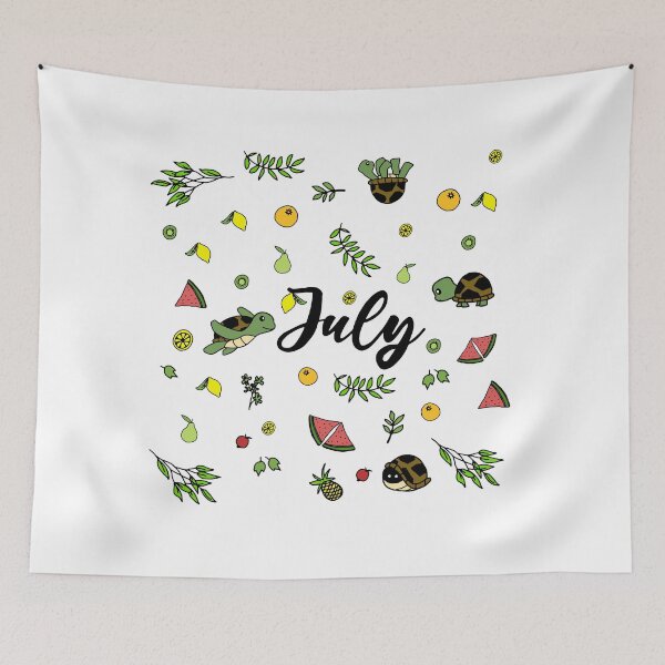 Item preview, Birth Month - July with Turtle designed and sold by leancircuit.