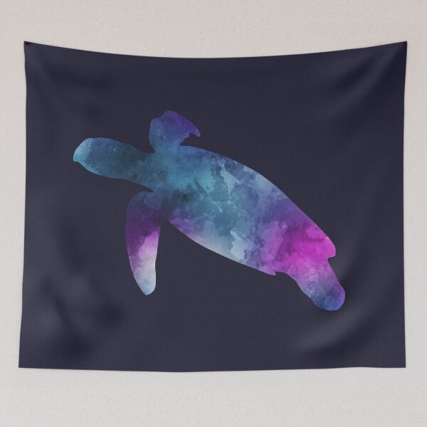Item preview, Purple Paint Splashes Sea Turtle designed and sold by blue-jay-art.