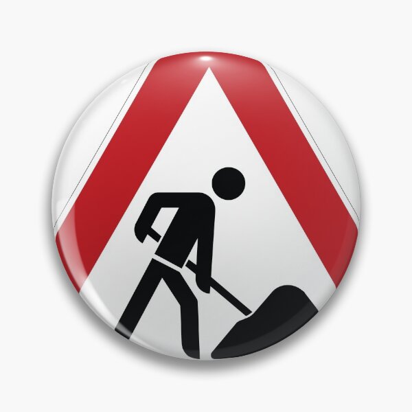 Item preview, Job site construction site traffic sign designed and sold by Alltag in Deutschland.