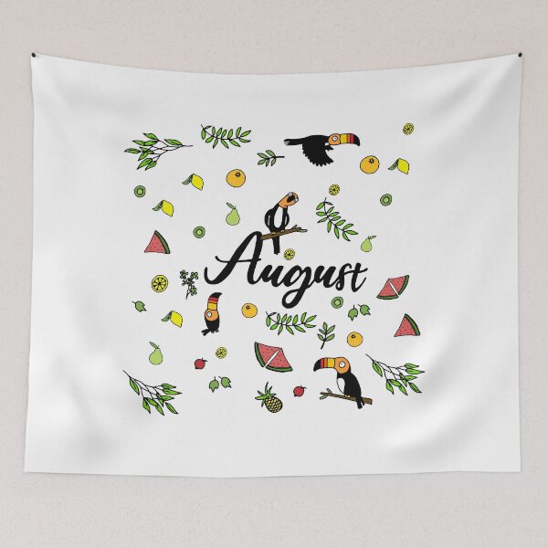 Item preview, Birth Month - August with Toucan designed and sold by leancircuit.