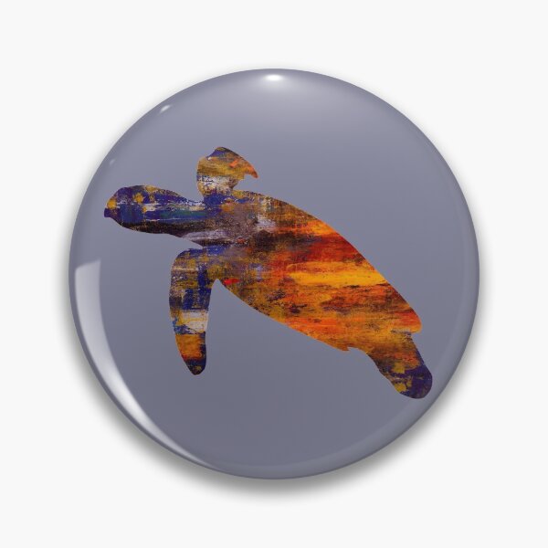Item preview, Distressed Paint Sea Turtle designed and sold by blue-jay-art.