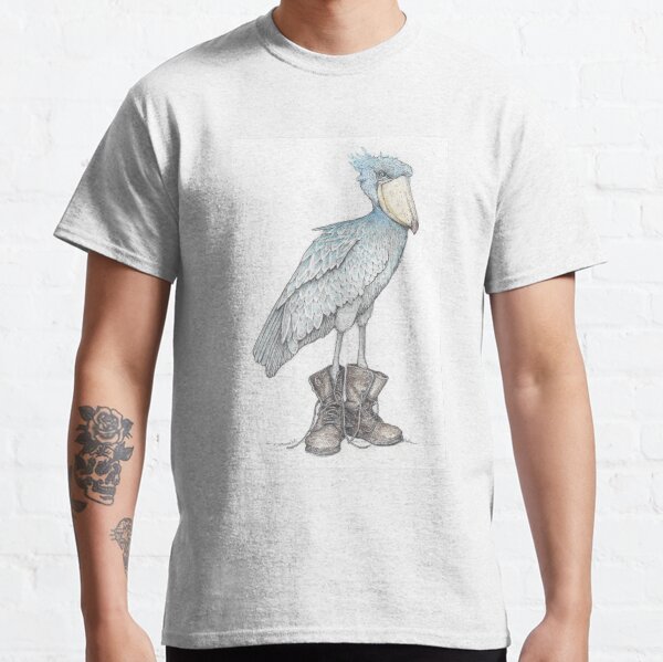 Shoebill in work boots Classic T-Shirt