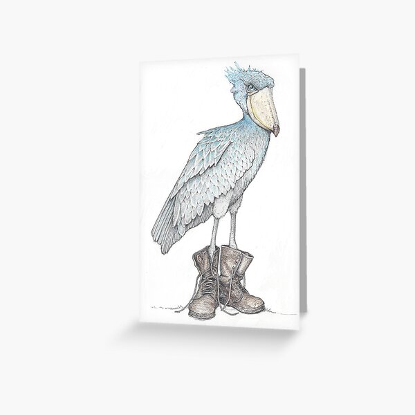 Item preview, Shoebill in work boots designed and sold by JimsBirds.