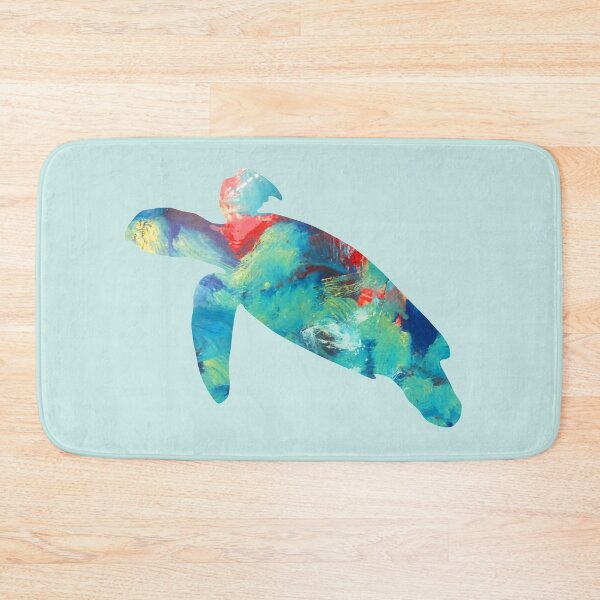 Item preview, Painterly Sea Turtle designed and sold by blue-jay-art.