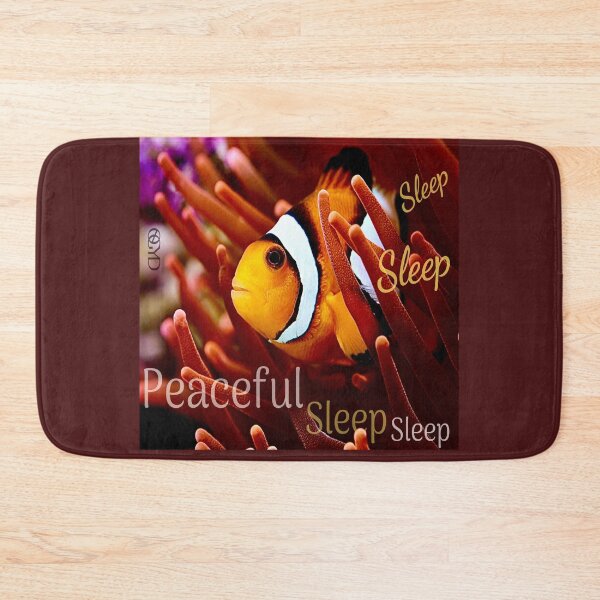 Item preview, Ocean Sea Life - sleeping resting clown fish animal print  designed and sold by NoGrayDays1.
