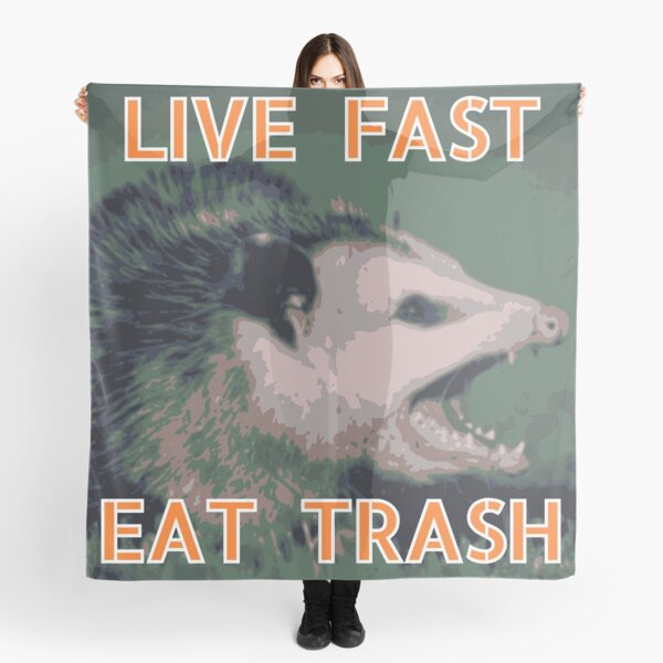 Live Fast, Eat Trash Scarf