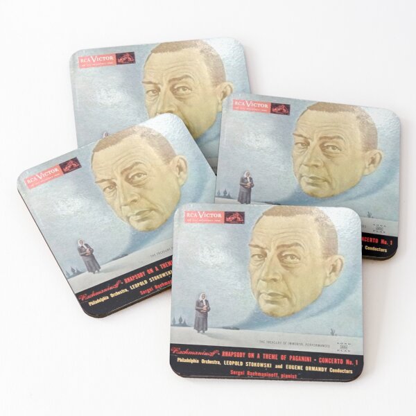 Item preview,  Sergei Vasilyevich Rachmaninoff, Leopold Stokowski, Eugene Ormandy, The Philadelphia Orchestra ‎– Rhapsody On A Theme Of Paganini Op. 43 & Concerto No. 1 In F-Sharp Minor Op. 1  designed and sold by Vintaged.