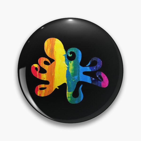 Item preview, Rainbow Paint Octopus designed and sold by blue-jay-art.
