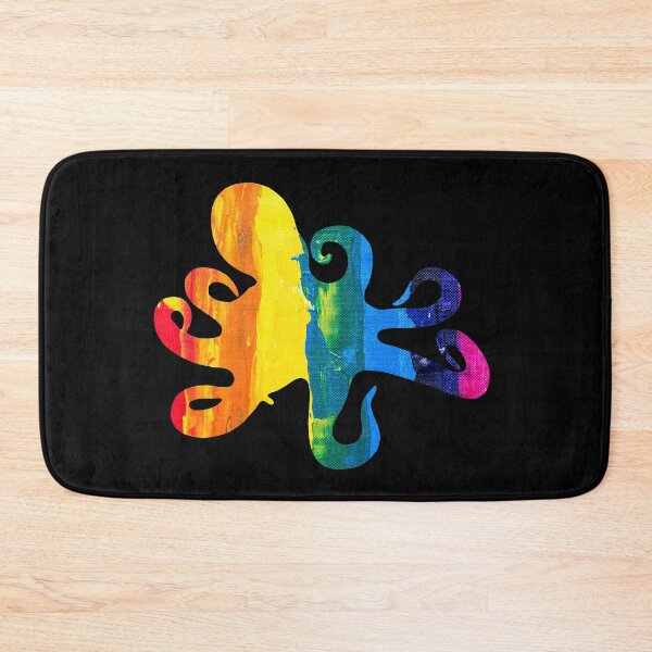 Item preview, Rainbow Paint Octopus designed and sold by blue-jay-art.