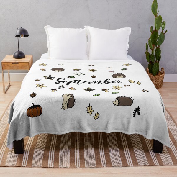 Item preview, Birth Month - September with Hedgehog designed and sold by leancircuit.