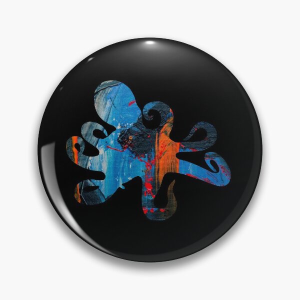 Item preview, Blue and Orange Octopus designed and sold by blue-jay-art.