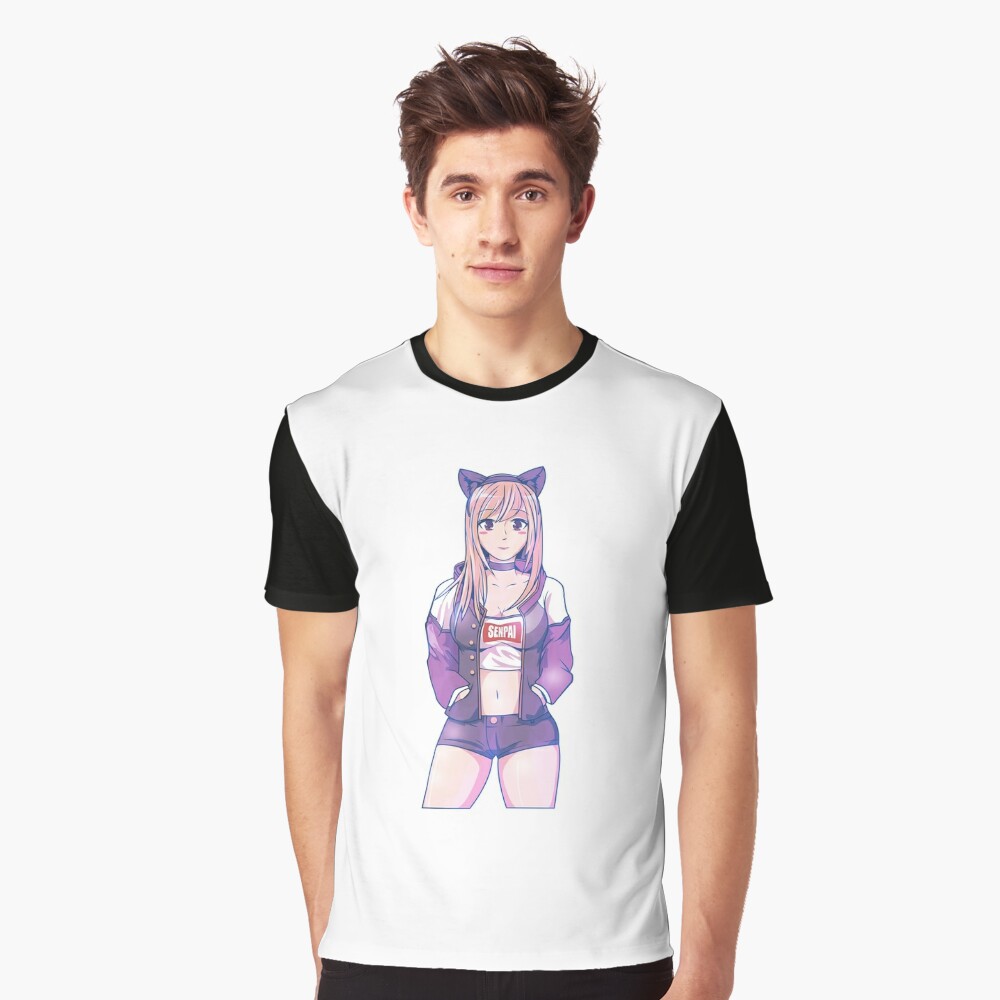 Senpai Anime Girl Japanese Cute Manga Kawaii Kids T-Shirt by The Perfect  Presents - Fine Art America