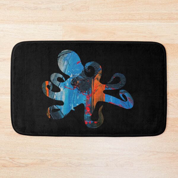 Item preview, Blue and Orange Octopus designed and sold by blue-jay-art.