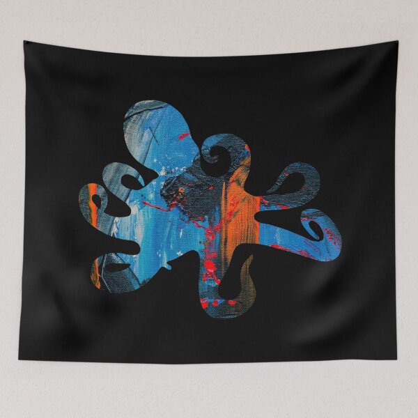 Item preview, Blue and Orange Octopus designed and sold by blue-jay-art.