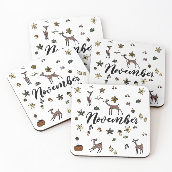 Item preview, Birth Month - November with Dear designed and sold by leancircuit.