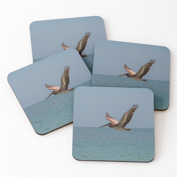 Item preview, Brown pelican in flight designed and sold by Zina Stromberg.