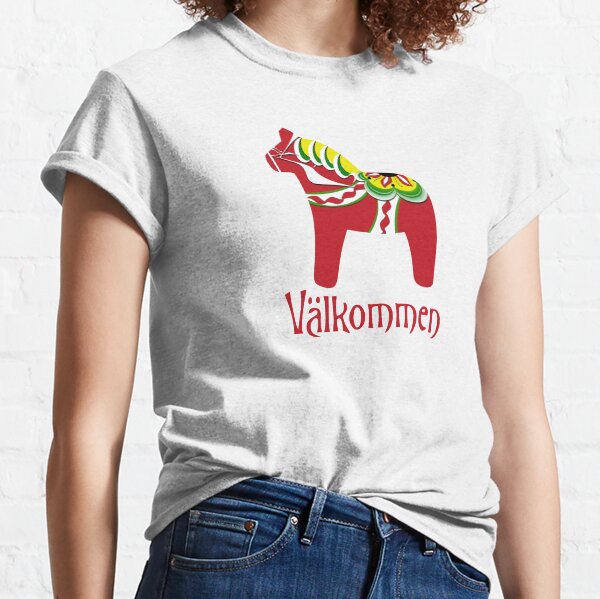 Dala Horse Välkommen Classic T-Shirt