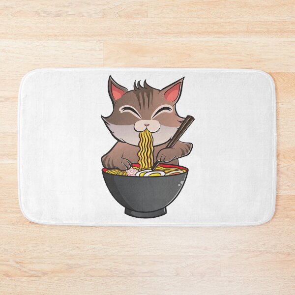 Item preview, Cute & Funny Anime Kitty Ramen Kawaii Cat designed and sold by perfectpresents.