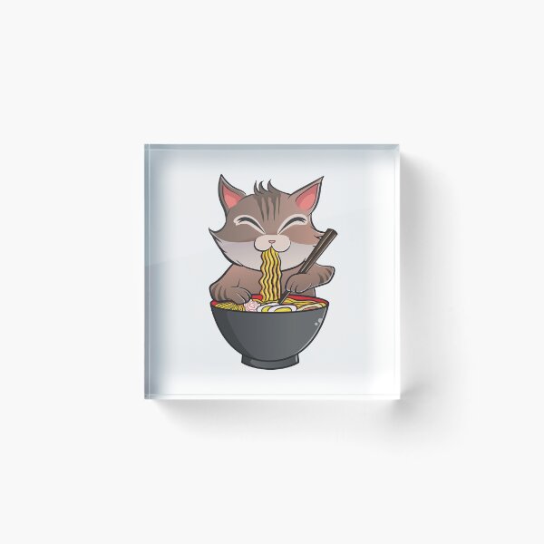 Item preview, Cute & Funny Anime Kitty Ramen Kawaii Cat designed and sold by perfectpresents.