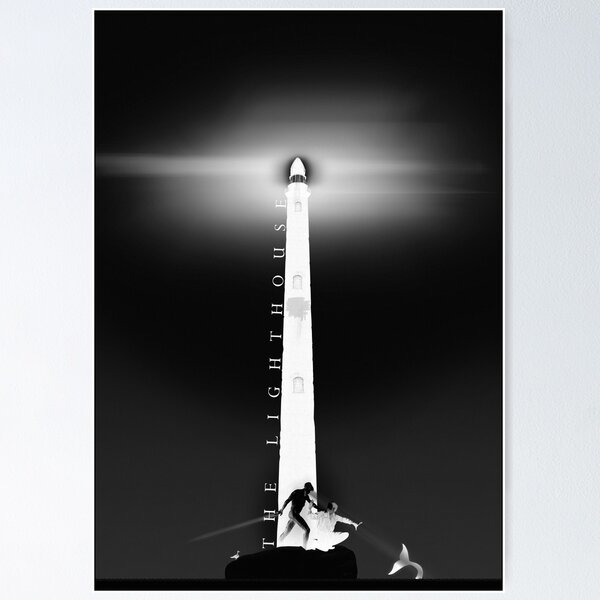 Item preview, The Lighthouse alternative film poster — Shine — dark version designed and sold by SMS2KINGPAIMON.