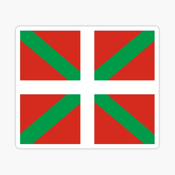 Baskische Flagge Sticker