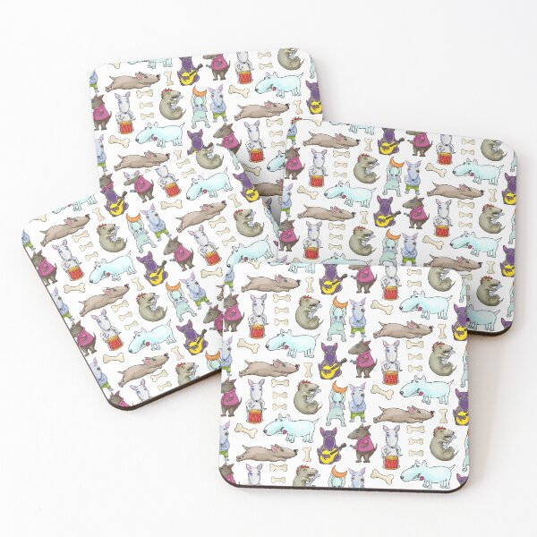 Item preview, Cute funny dogs bulteriers/ Marker's pattern dog. designed and sold by lara-kaluga.