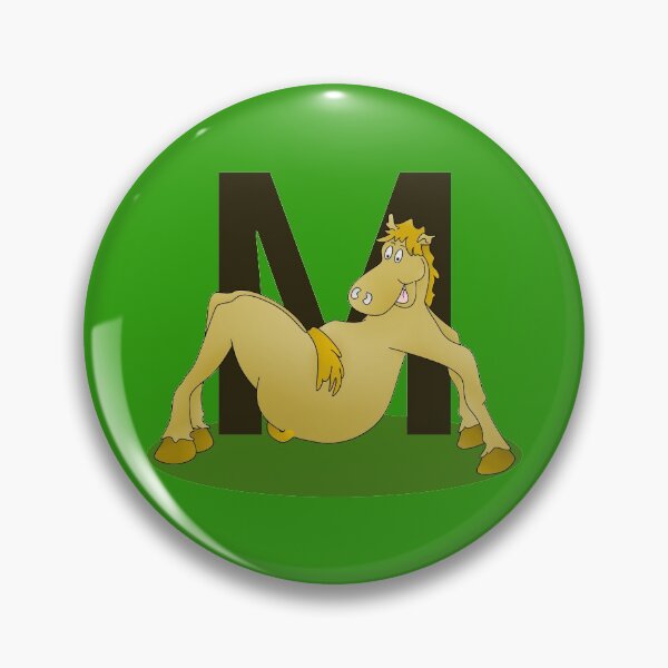 Item preview, Pony Monogram Letter M designed and sold by piedaydesigns.