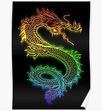 Rainbow Dragon Poster
