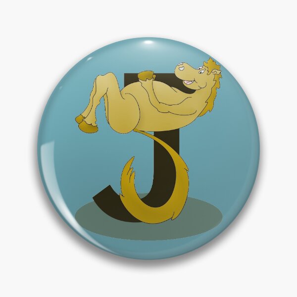 Item preview, Pony Monogram Letter J designed and sold by piedaydesigns.