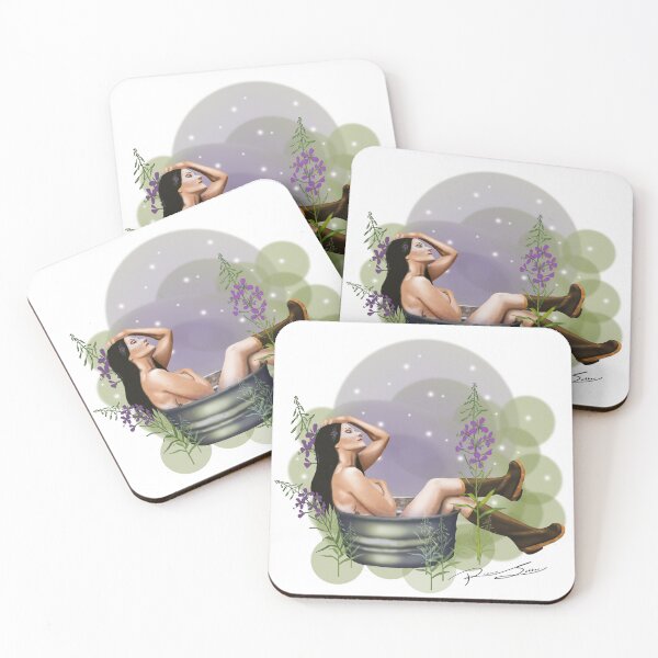 Item preview, Fireweed Bathtub designed and sold by artsyrere.