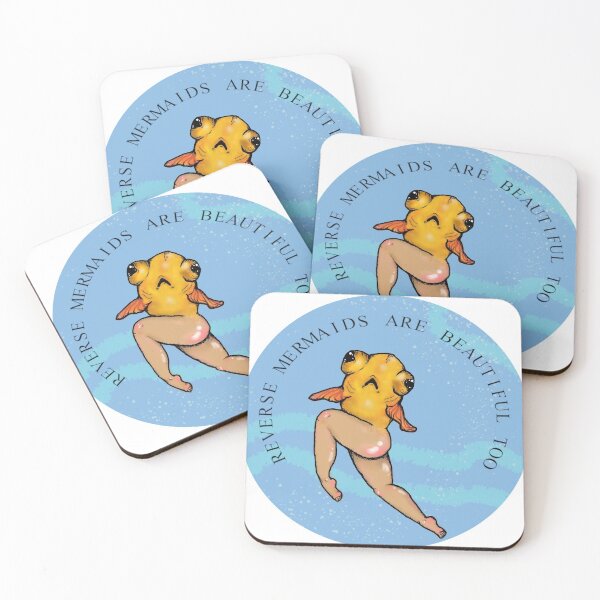 Item preview, Reverse Mermaids are Beautiful Too cirlce with text designed and sold by crazymesophi22.