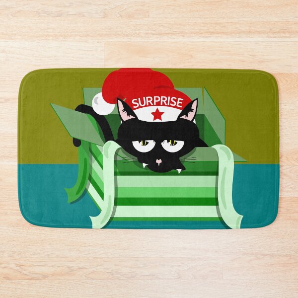 Item preview, Naughty Cat Christmas Surprise designed and sold by piedaydesigns.