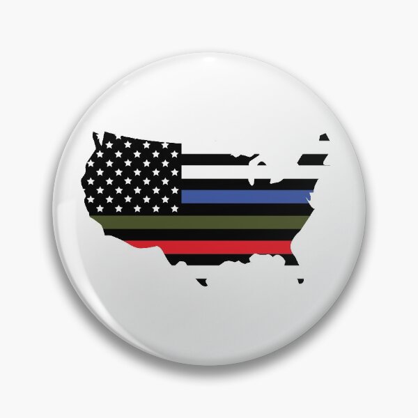 Item preview, America Outline: Police, Military, Fire designed and sold by CM-PD.