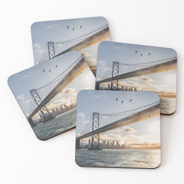 Item preview, San Francisco Sunset Through the Bay Bridge designed and sold by scenicpath.