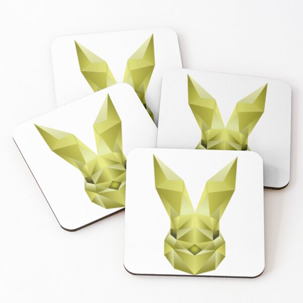 Item preview, Polygonal yellow rabbit design designed and sold by Bakr122.