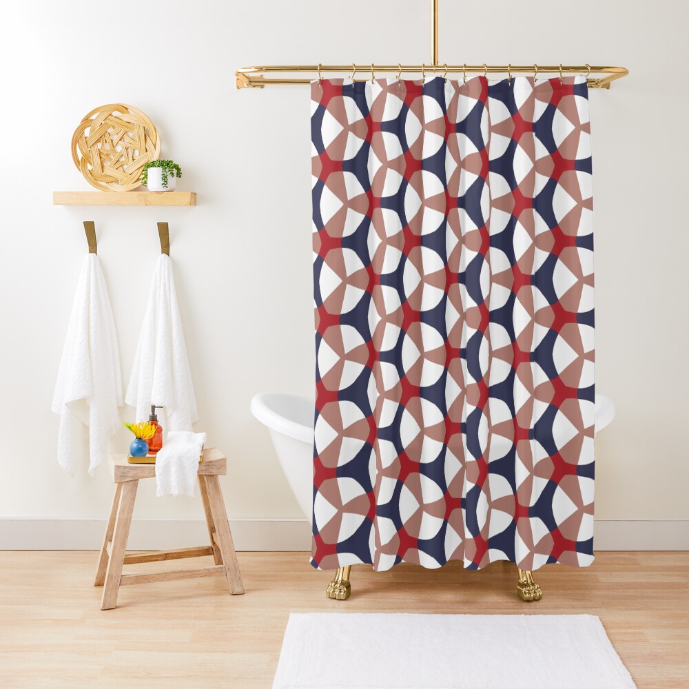 "Geometric pattern pyramid" Shower Curtain for Sale by eversparkle