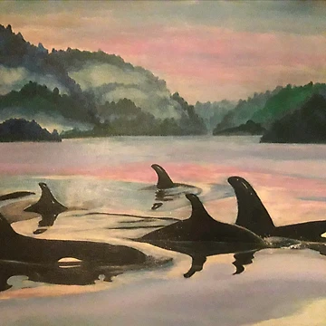 Artwork thumbnail, Orca Strait by Signe Knutson