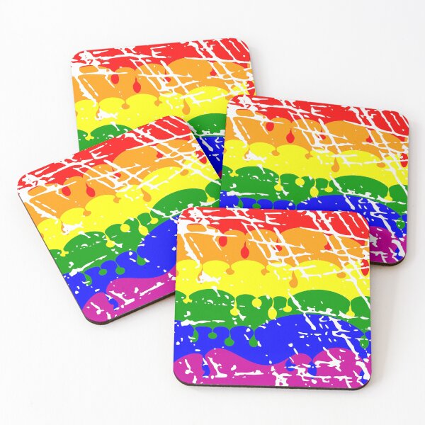 Artikelvorschau, Rainbow Dripping Paint Distressed entworfen und verkauft von piedaydesigns.