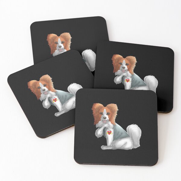 Item preview, I Love Mom Tattoo Papillon Dog designed and sold by fatamyfan1.