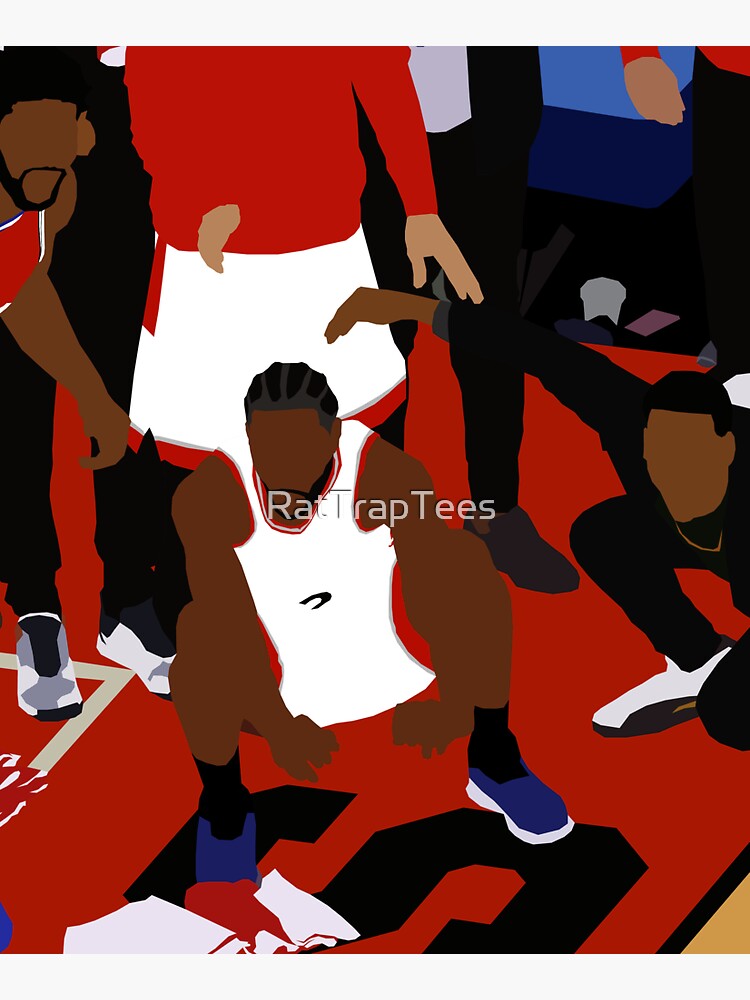 Kawhi Leonard Game Winner Celebration by RatTrapTees