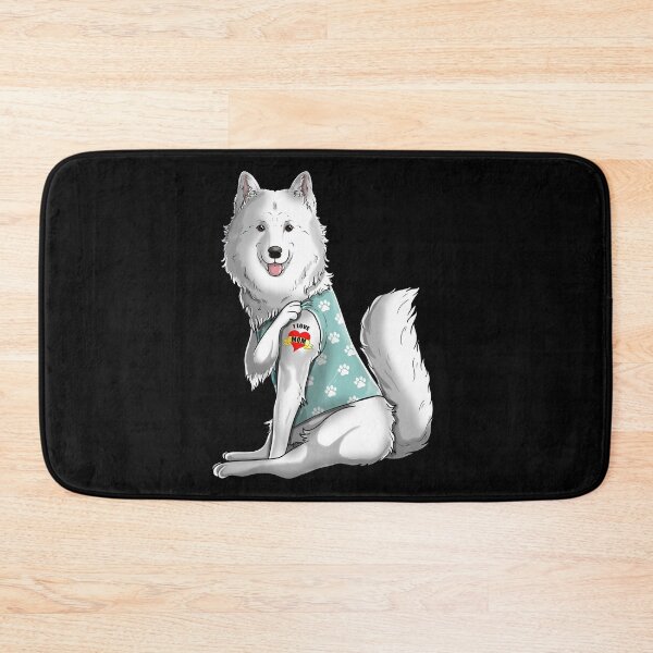 Item preview, I Love Mom Tattoo Samoyed Dog designed and sold by fatamyfan1.