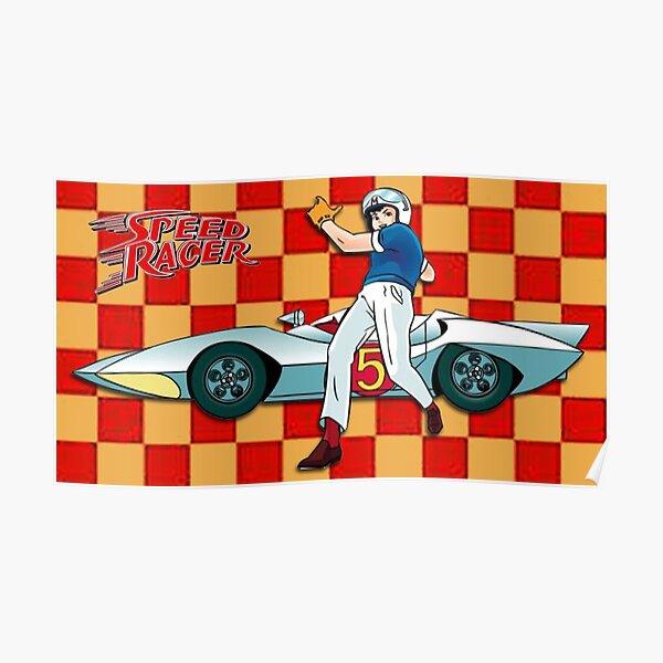 SPEED RACER RETRO 60'S Poster
