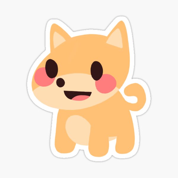 Doge Theme Stickers Redbubble - roblox decals doge