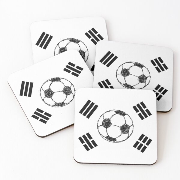 Item preview, The Flag of South Korea | Football Sketch designed and sold by piedaydesigns.