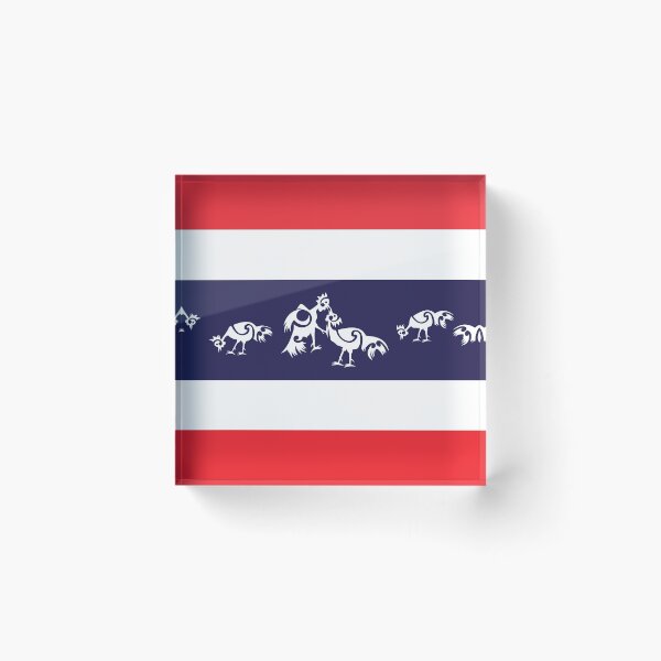 Item preview, Thailand, Roosters sparring  designed and sold by piedaydesigns.