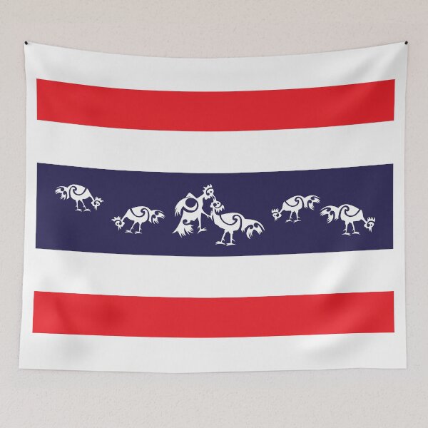 Item preview, Thailand, Roosters sparring  designed and sold by piedaydesigns.