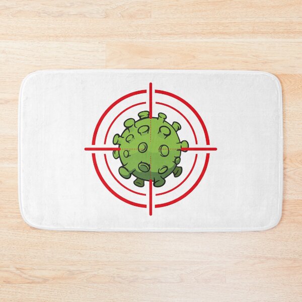 Item preview, Illustration cartoon with crosshairs over corona virus a microorganism designed and sold by LucianoCosmo.