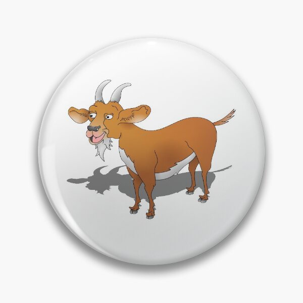 Item preview, Billy goat with cheerful smile  designed and sold by piedaydesigns.